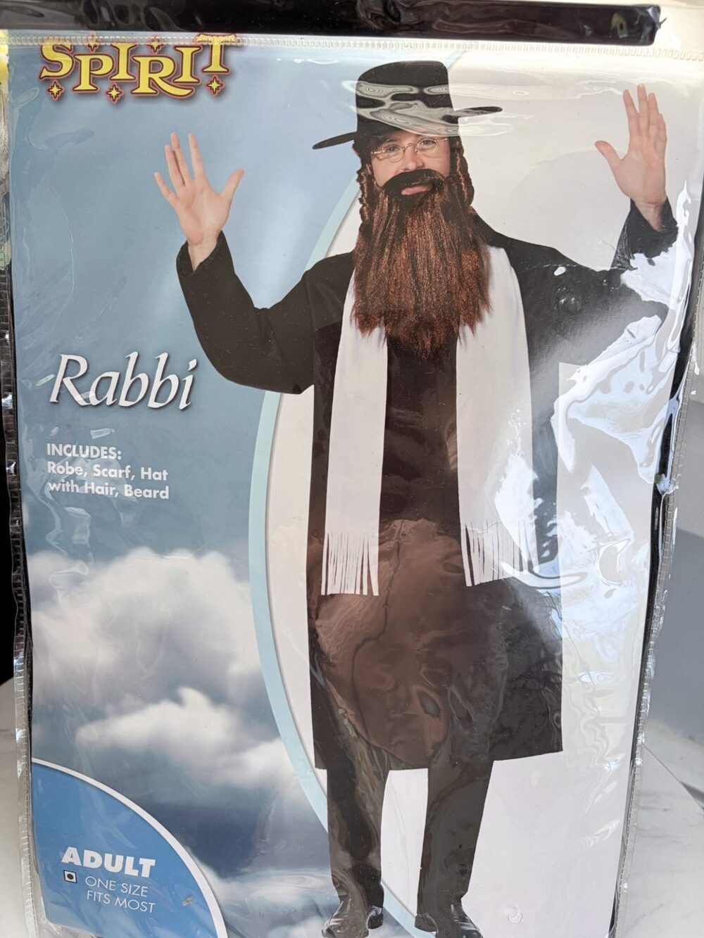 Spirit Halloween Rabbi Adult Costume One Size Fits Most NIP